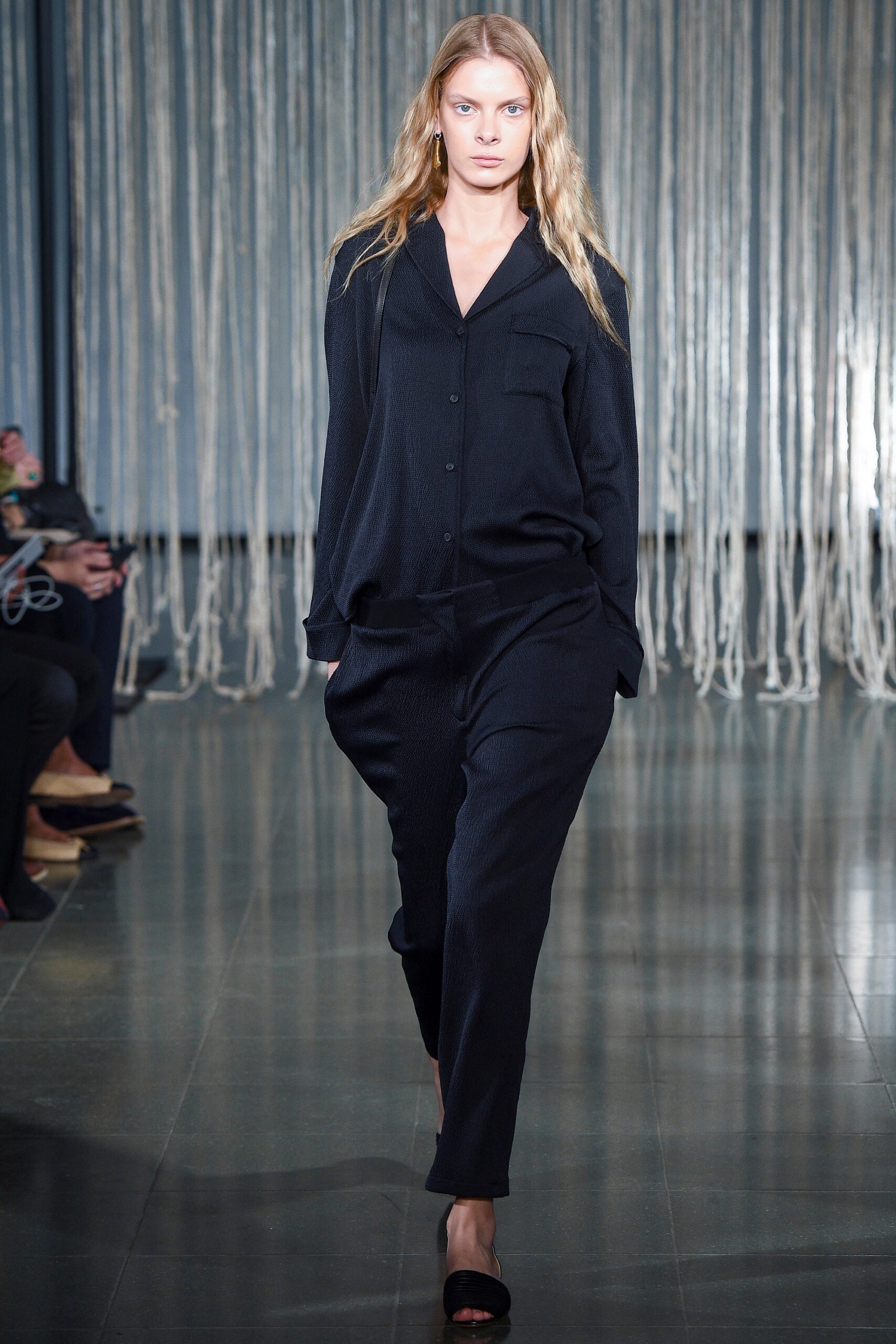 black relaxed shirt and pants