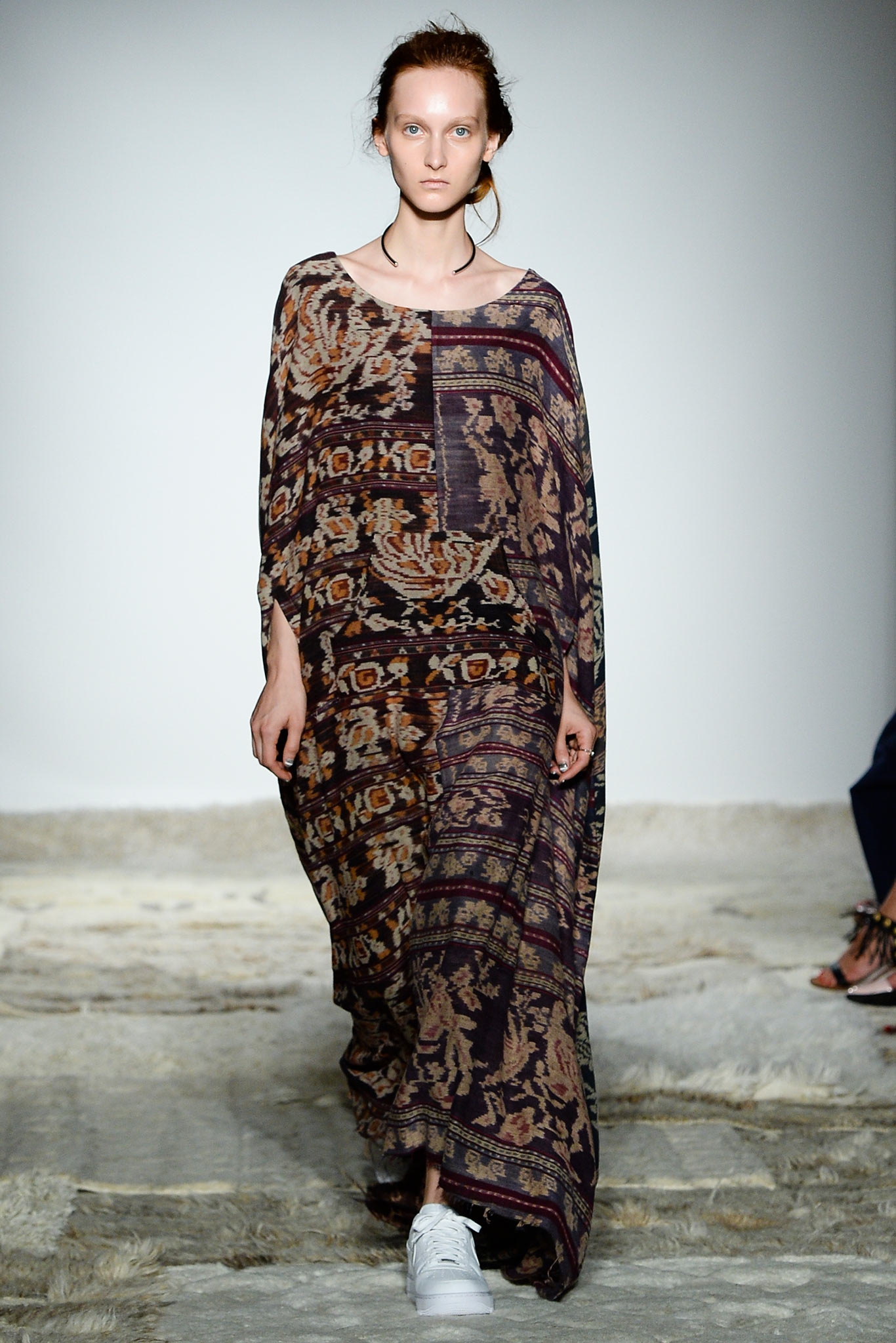 multi-colored relaxed maxi dress