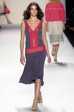 blue cotton sleeveless dress