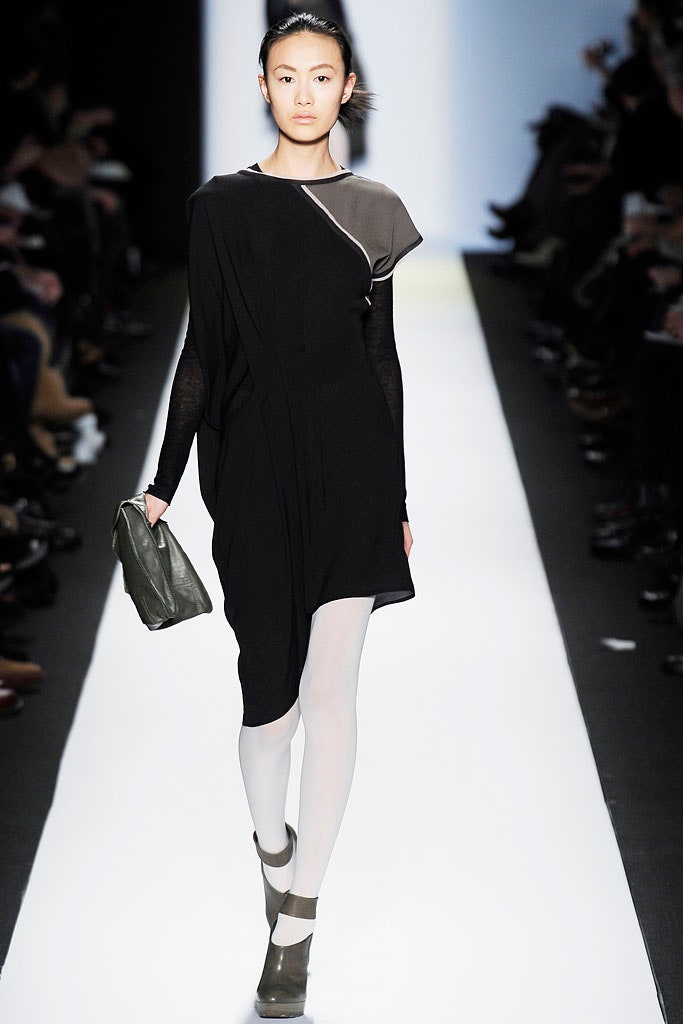 black relaxed asymmetric dress