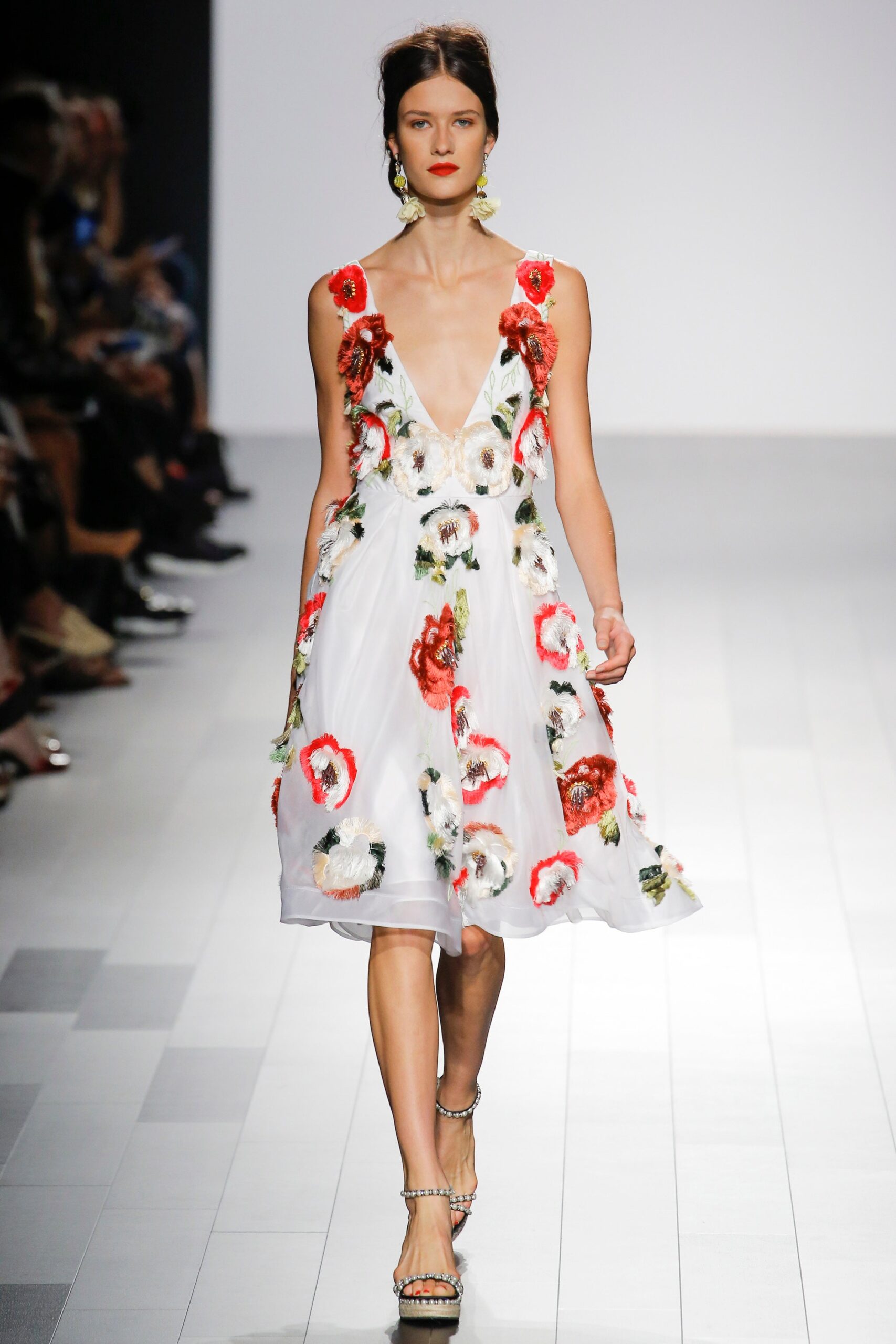 white embroidered midi dress