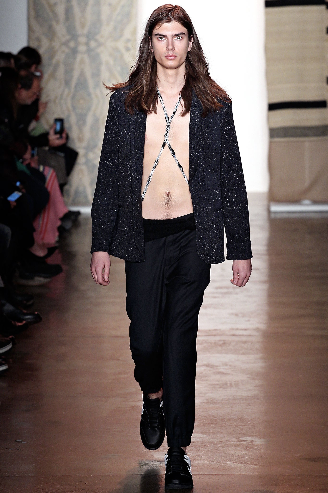 black relaxed jacket and pants