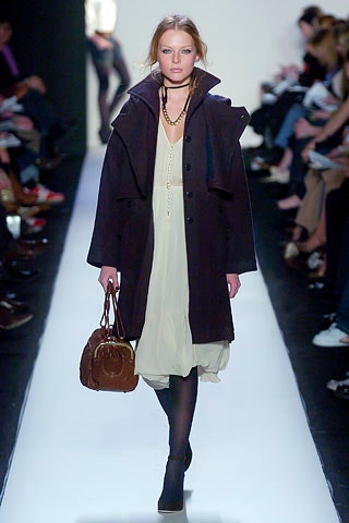 black wool coat with white dress