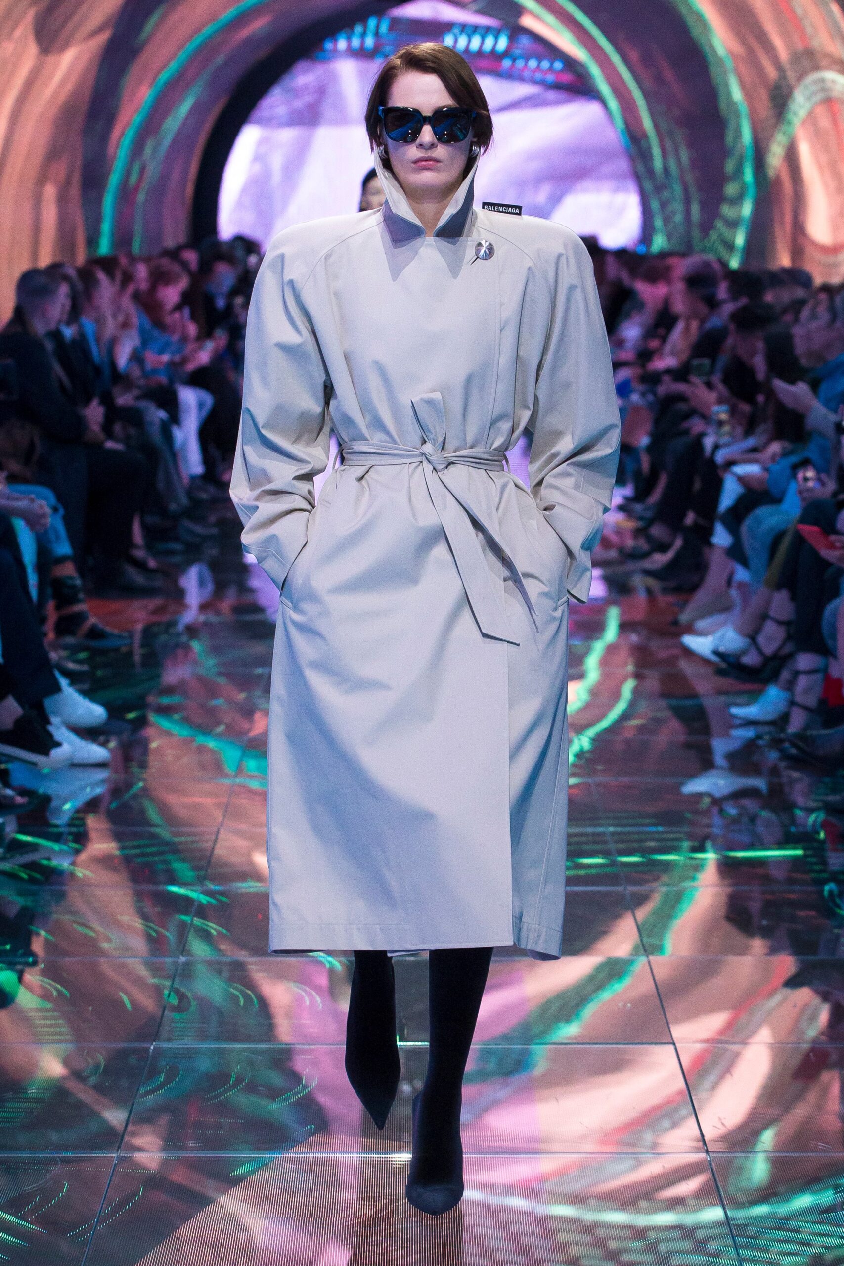 beige relaxed trench coat