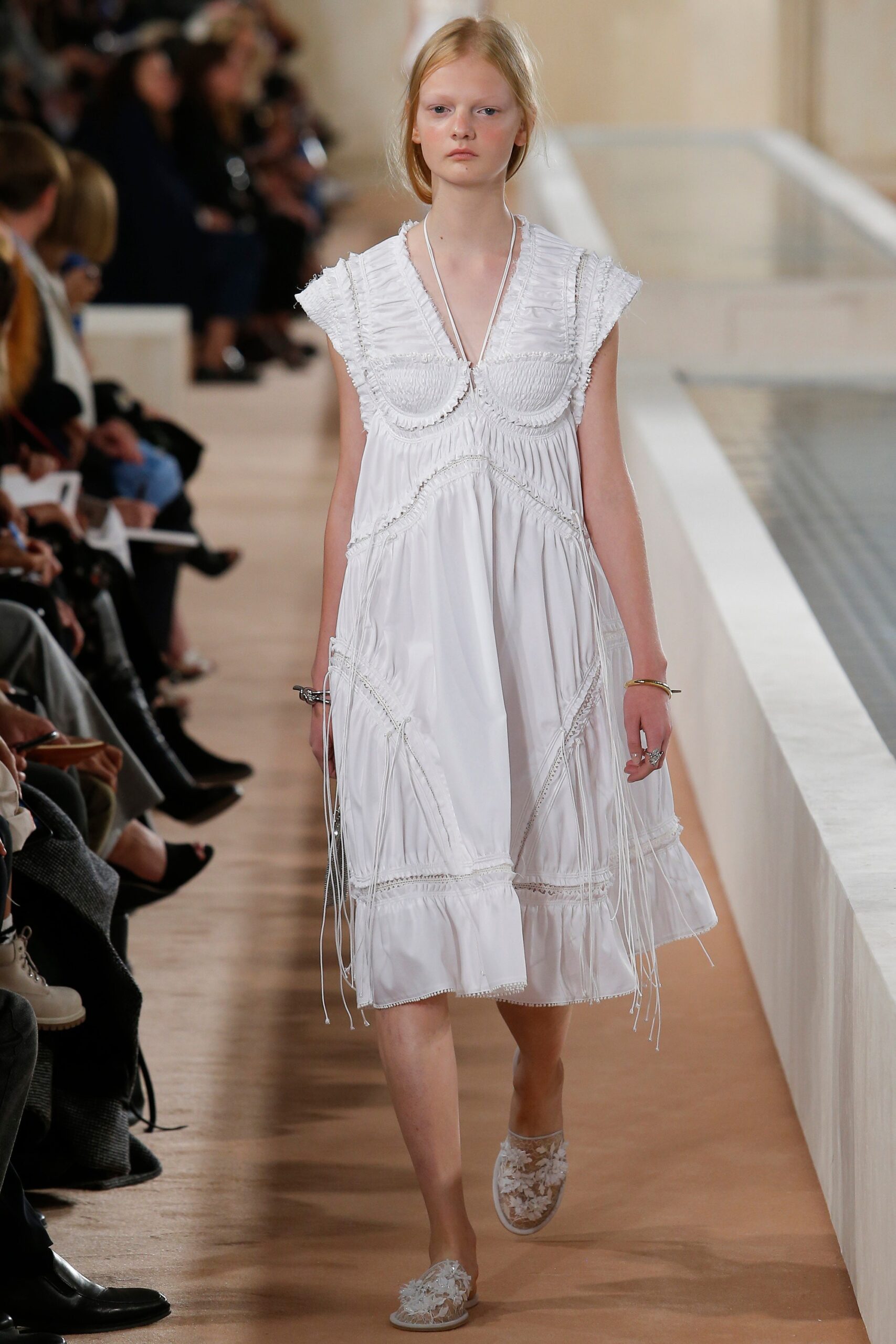 white relaxed sleeveless dress