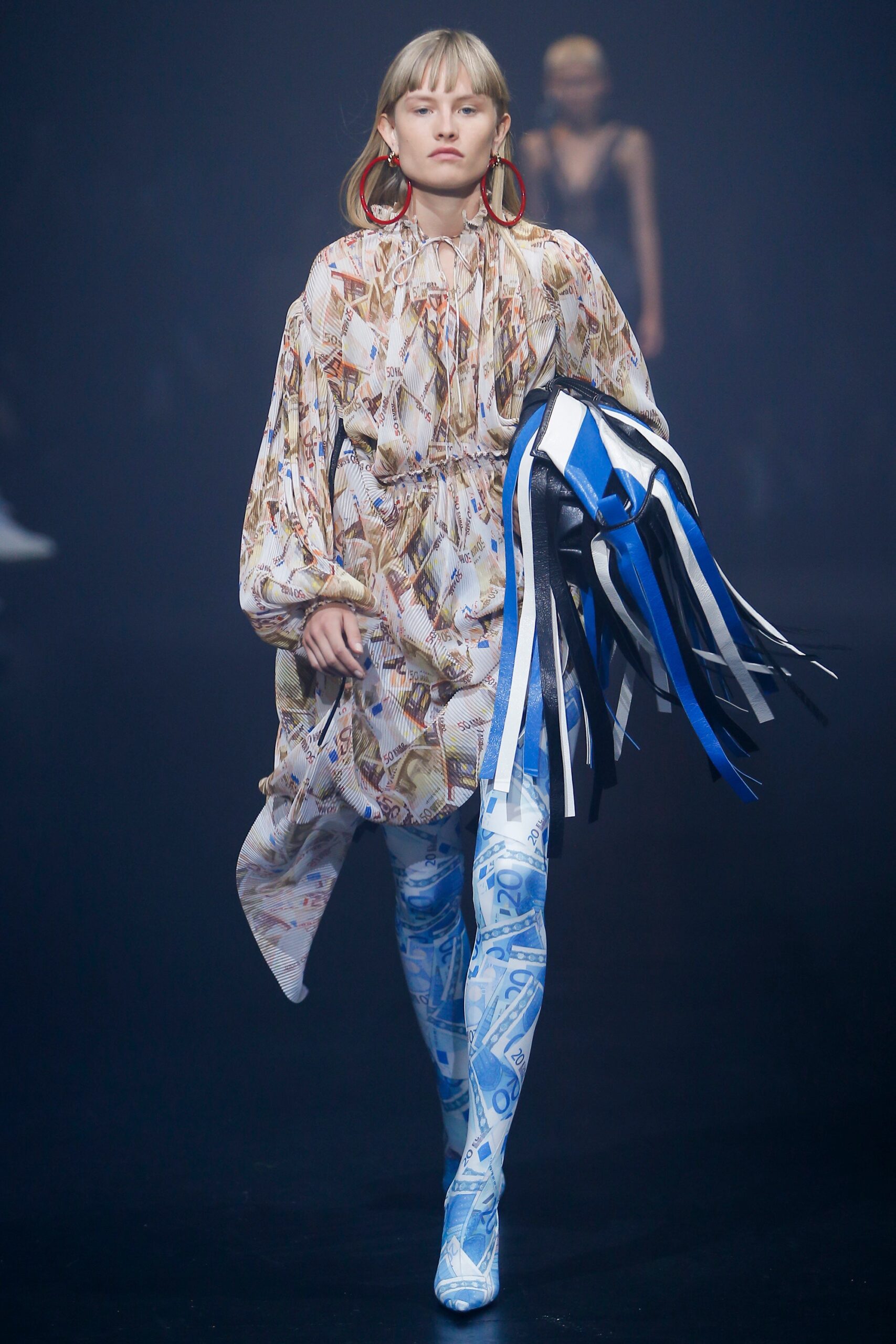 multi-colored relaxed mini dress