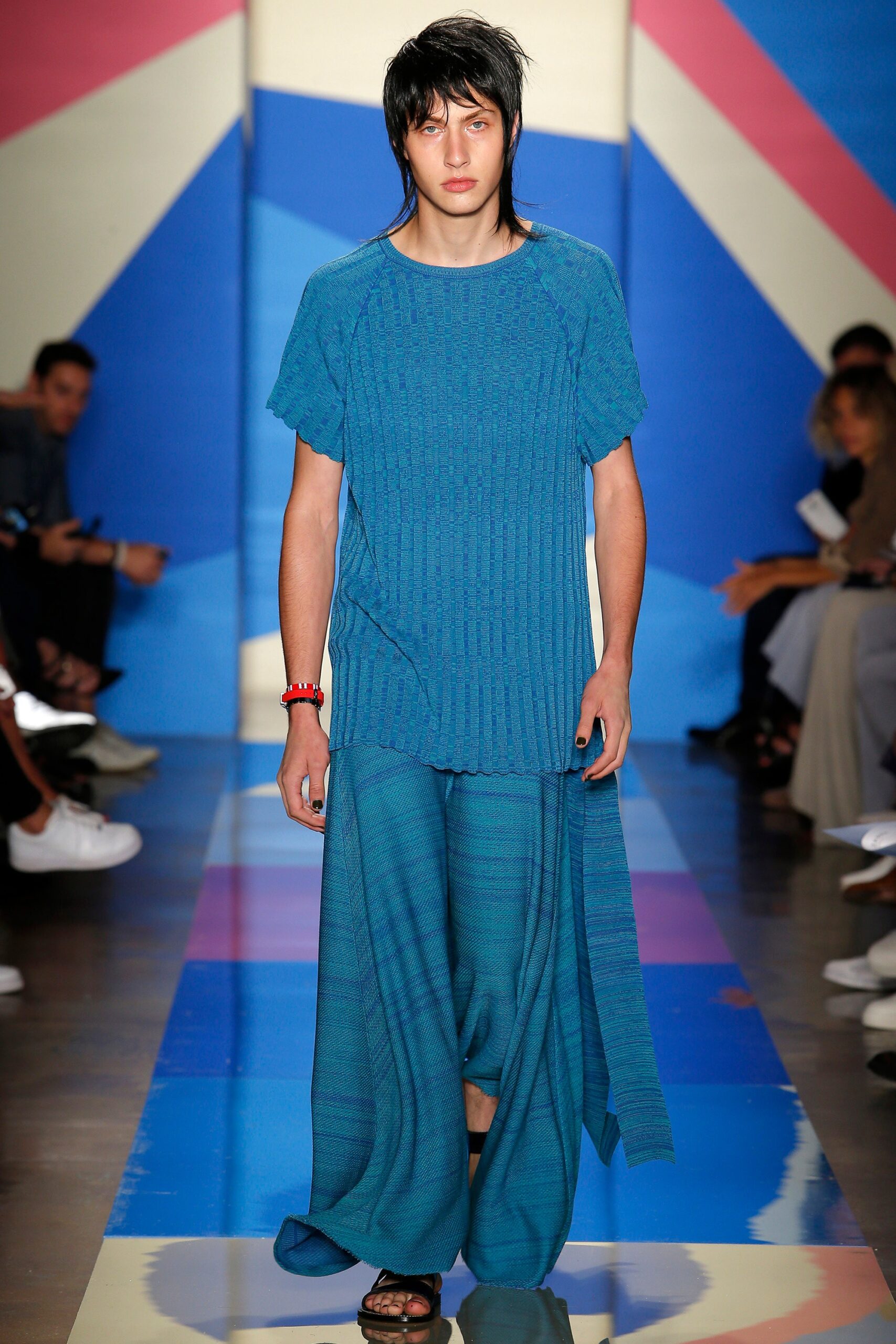 blue relaxed top and pants