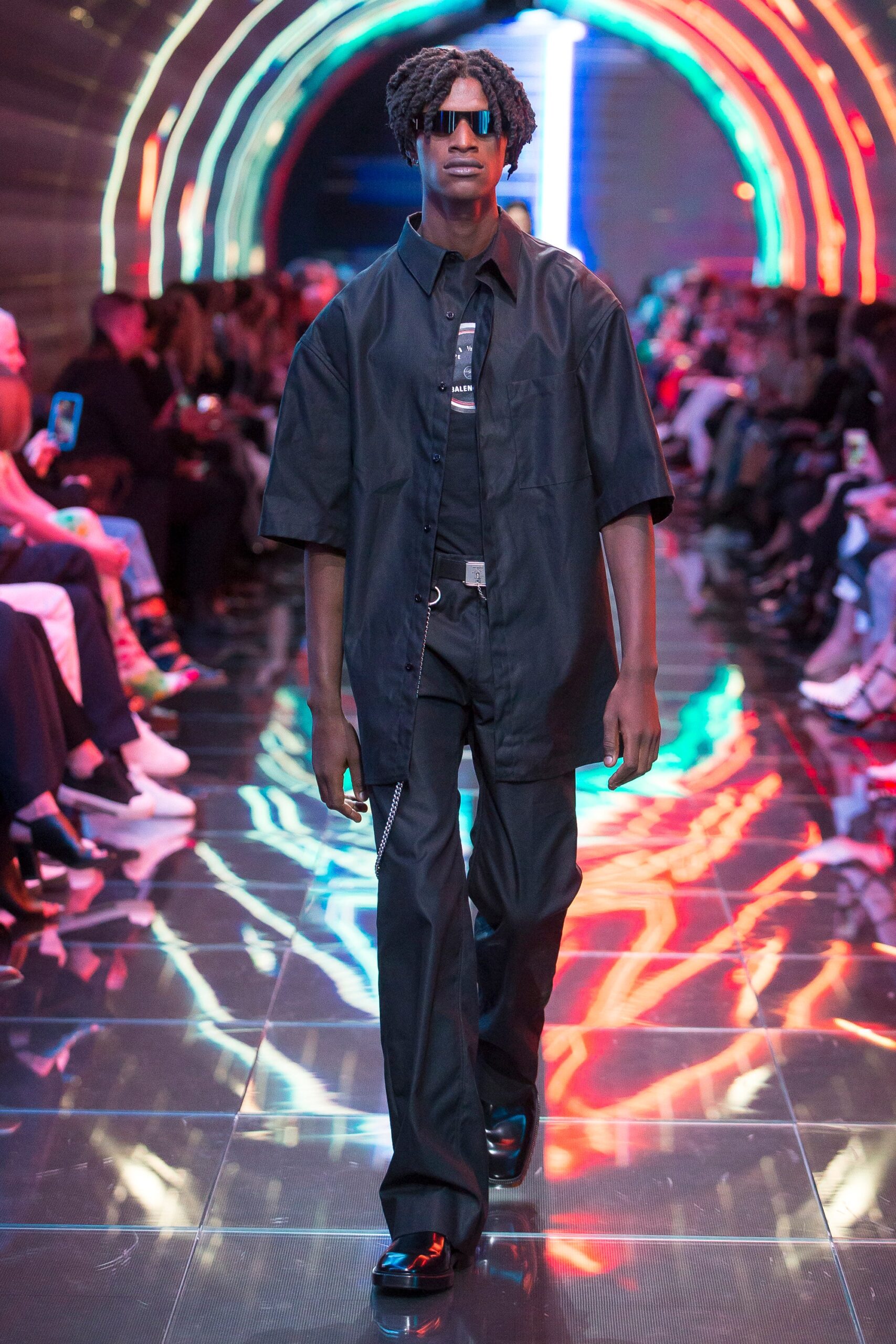 black relaxed shirt and pants