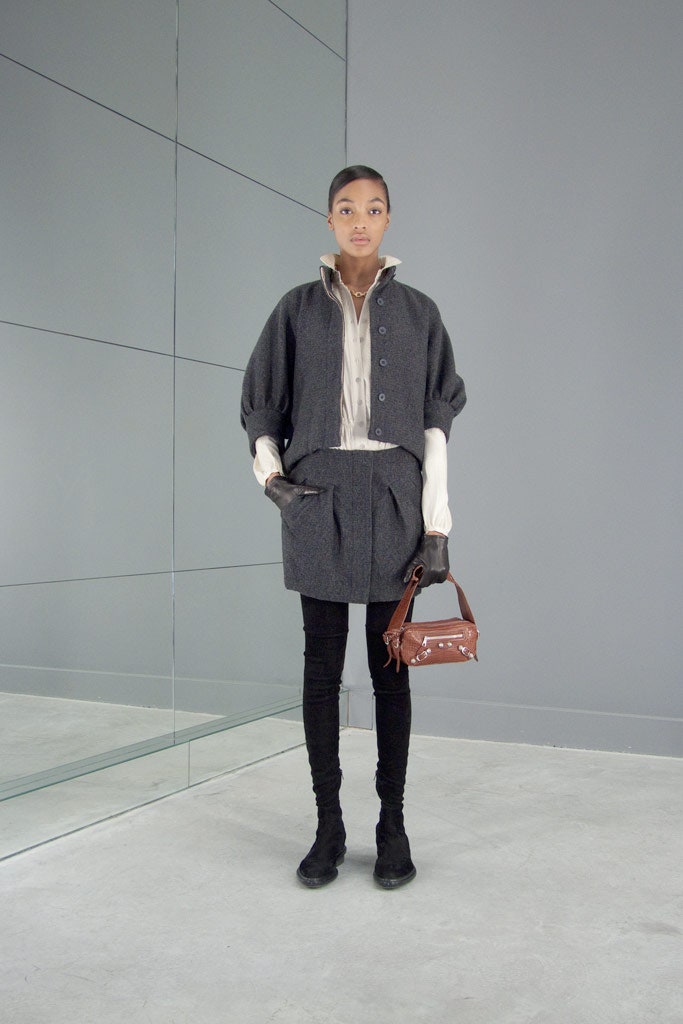 brown leather bag