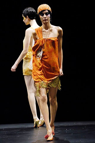 orange and yellow mini dresses