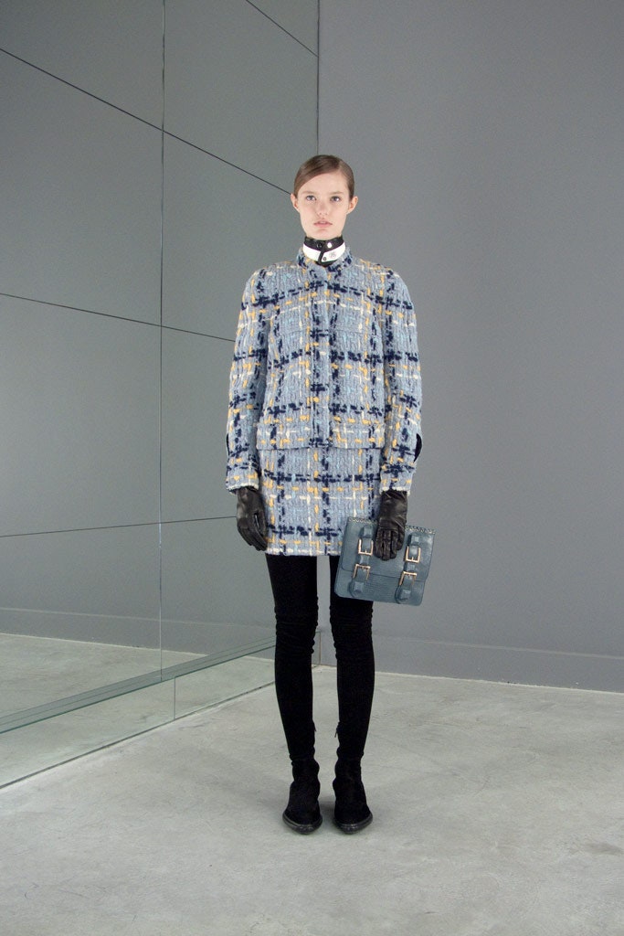 relaxed blue cotton dress