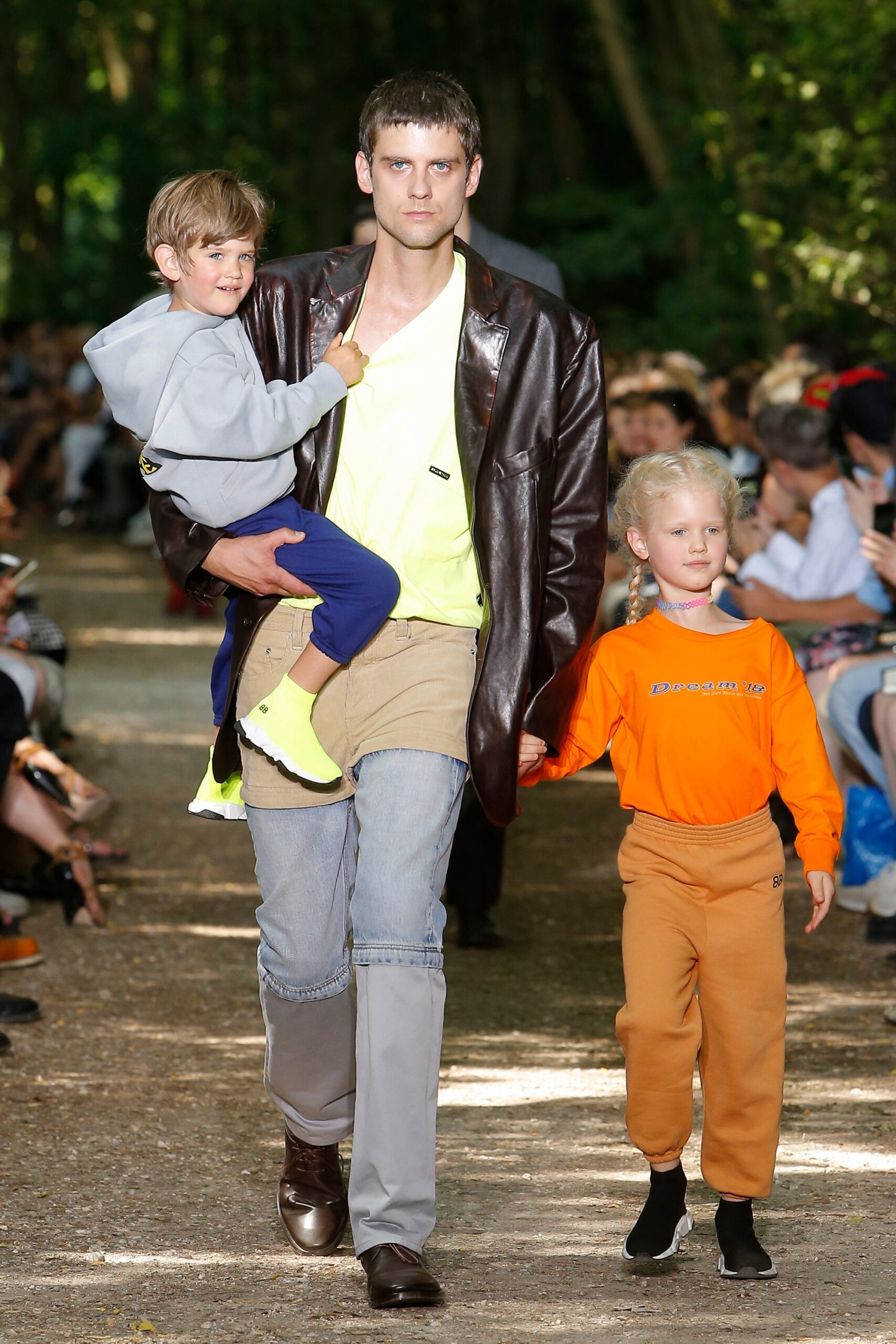 brown leather relaxed jacket