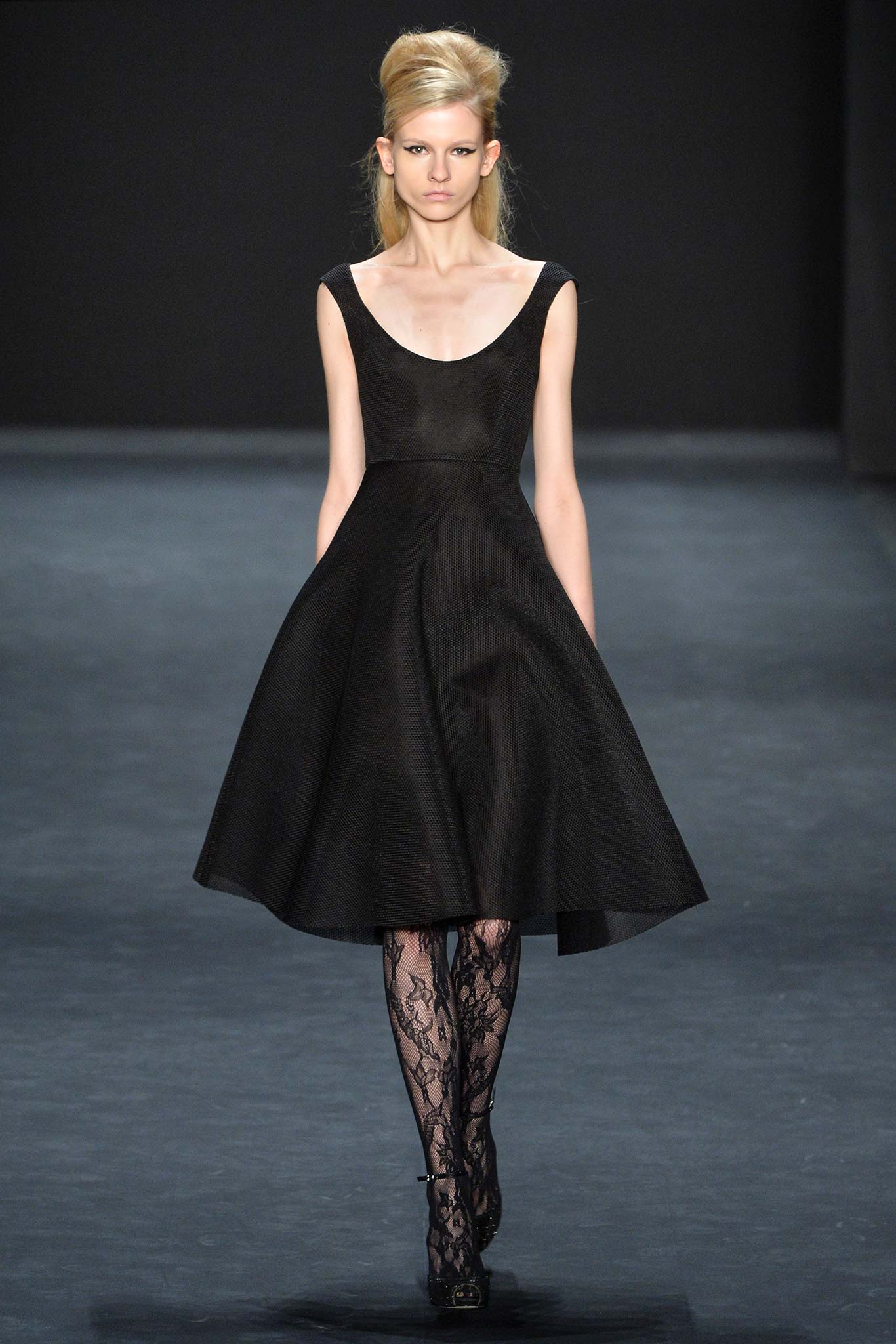 black silk sleeveless dress