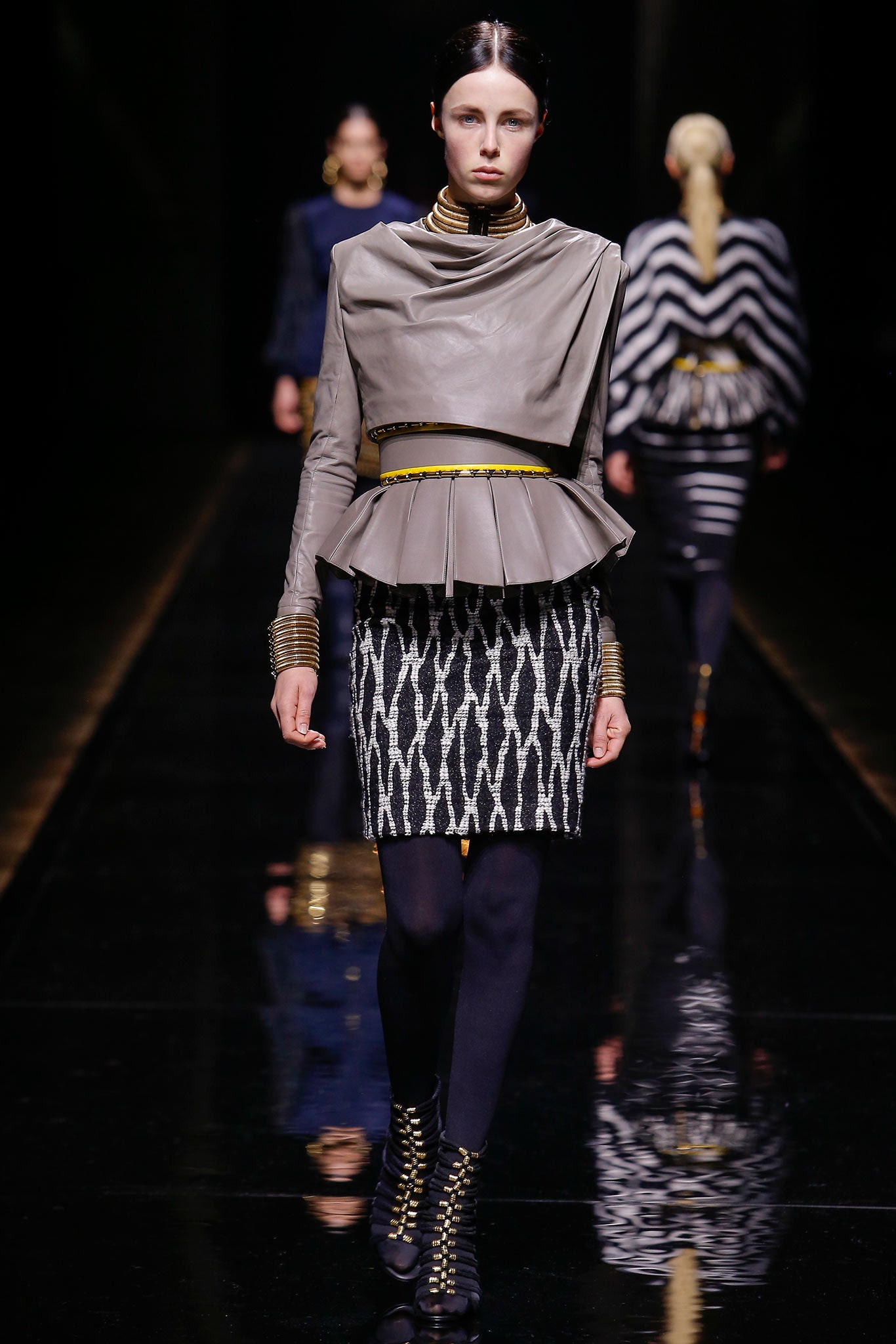 yellow embellished belt