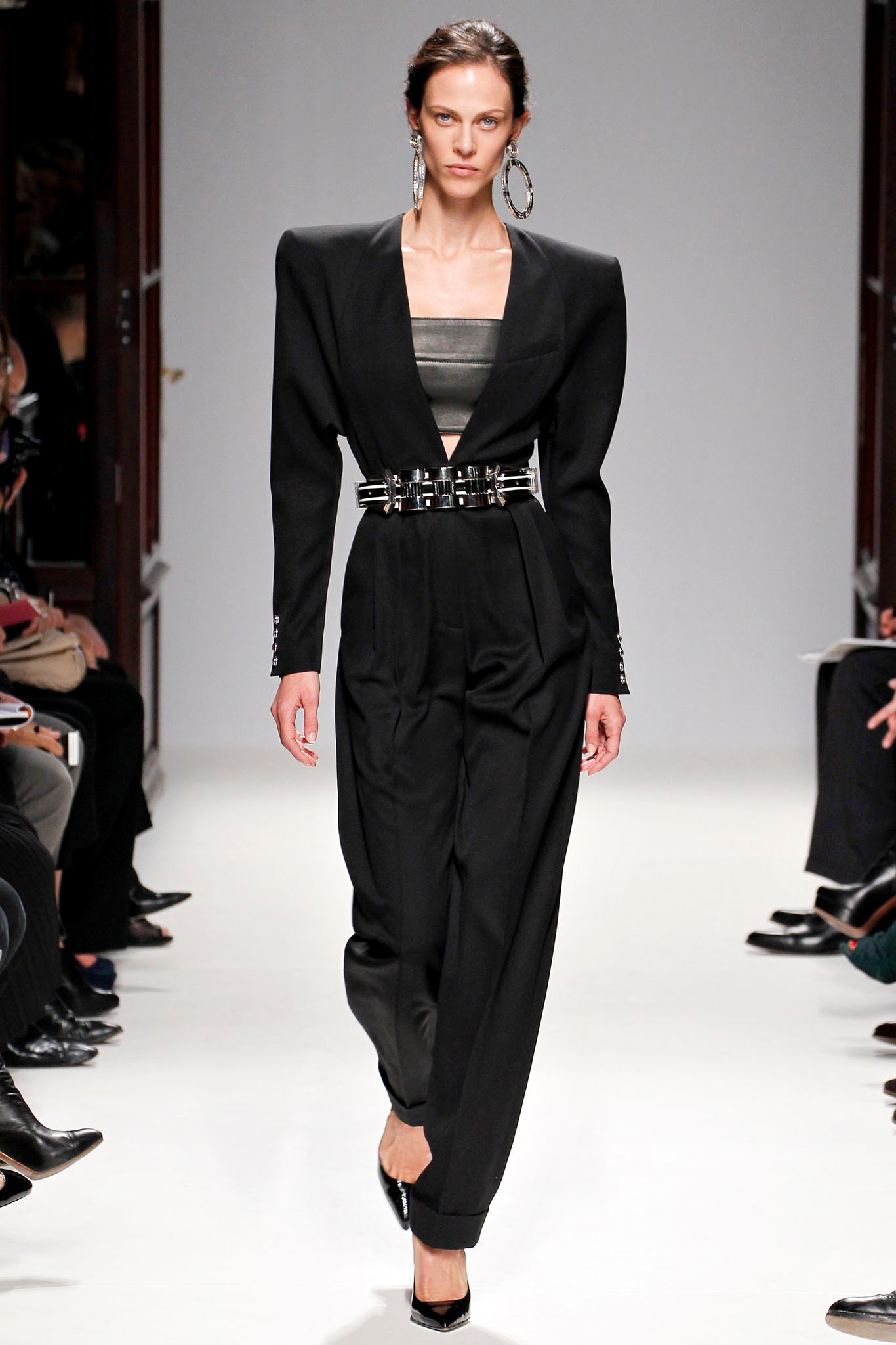 black fitted jumpsuit