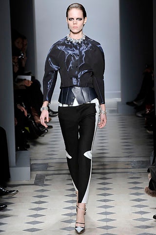 structured black silk jacket
