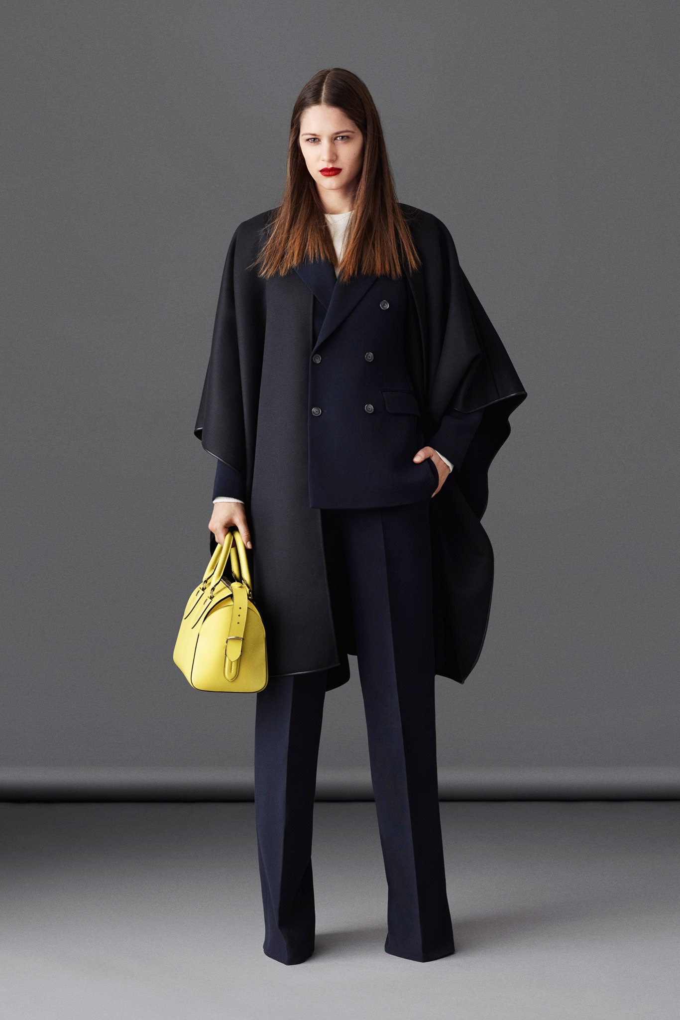 black wool long-sleeve double-breasted structured layered blazer
