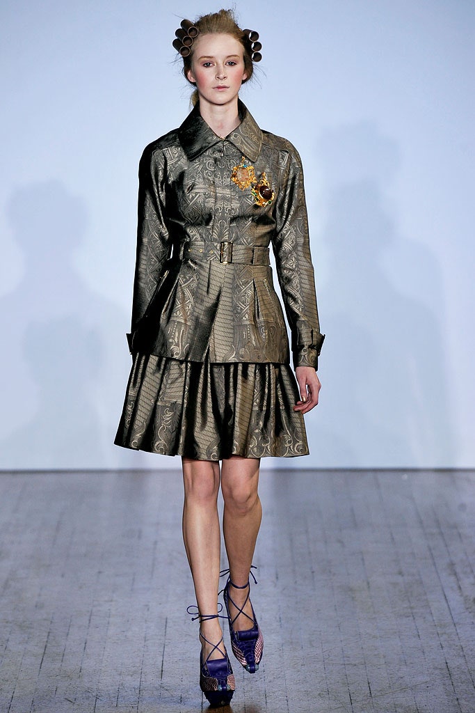 gray silk fitted dress