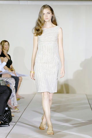 beige fitted sleeveless dress