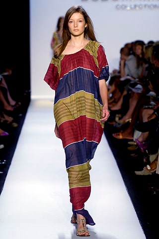 relaxed striped maxi dress