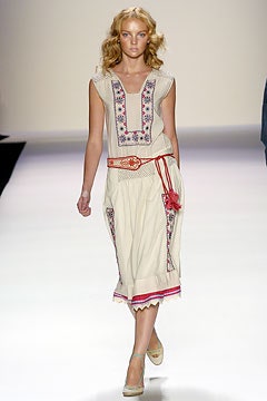 beige cotton sleeveless v-neck relaxed embroidered tiered dress
