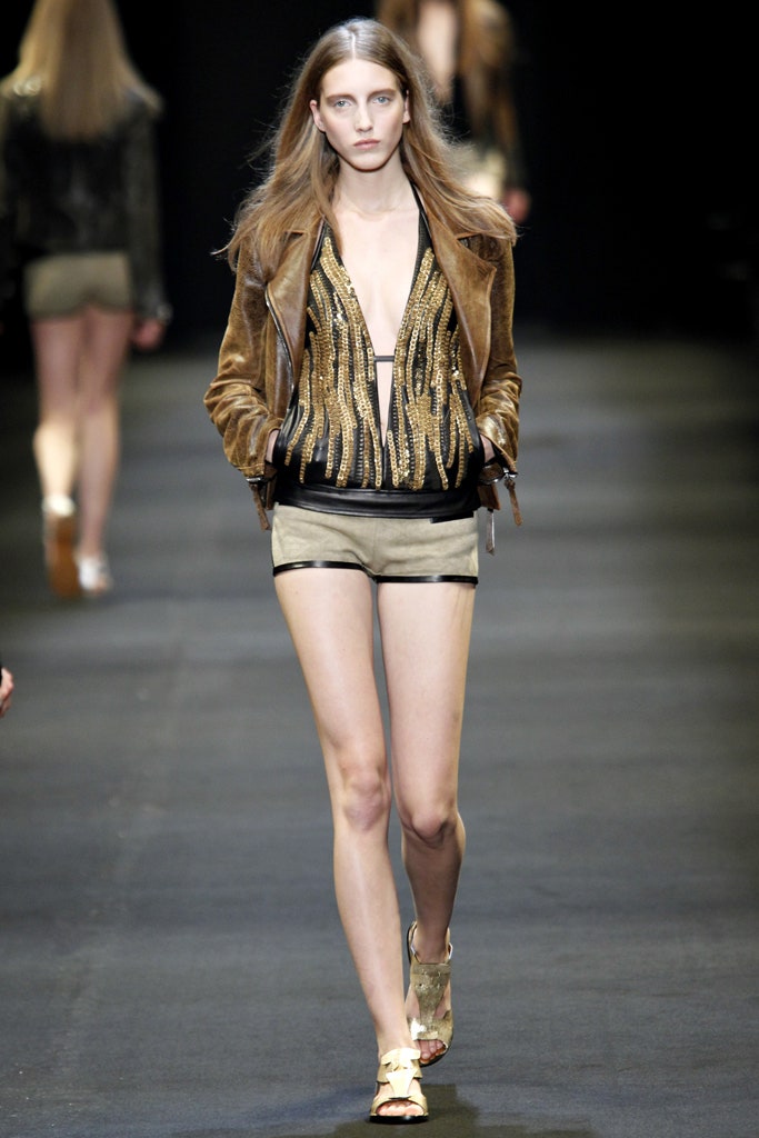 brown suede jacket with sequined top