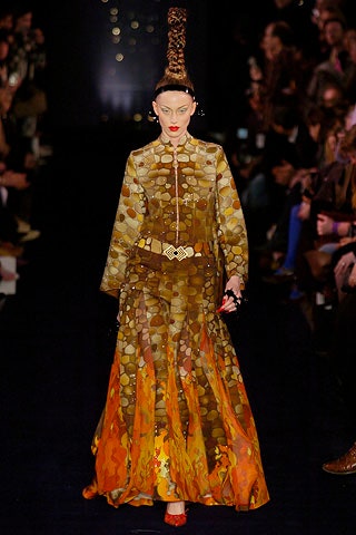 maxi dress with printed design