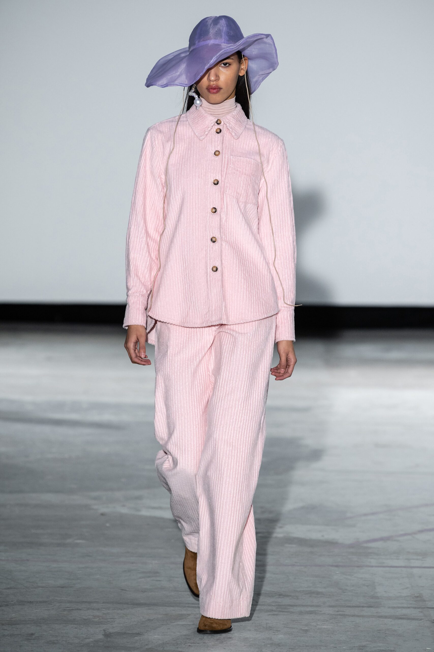 pink relaxed shirt and pants