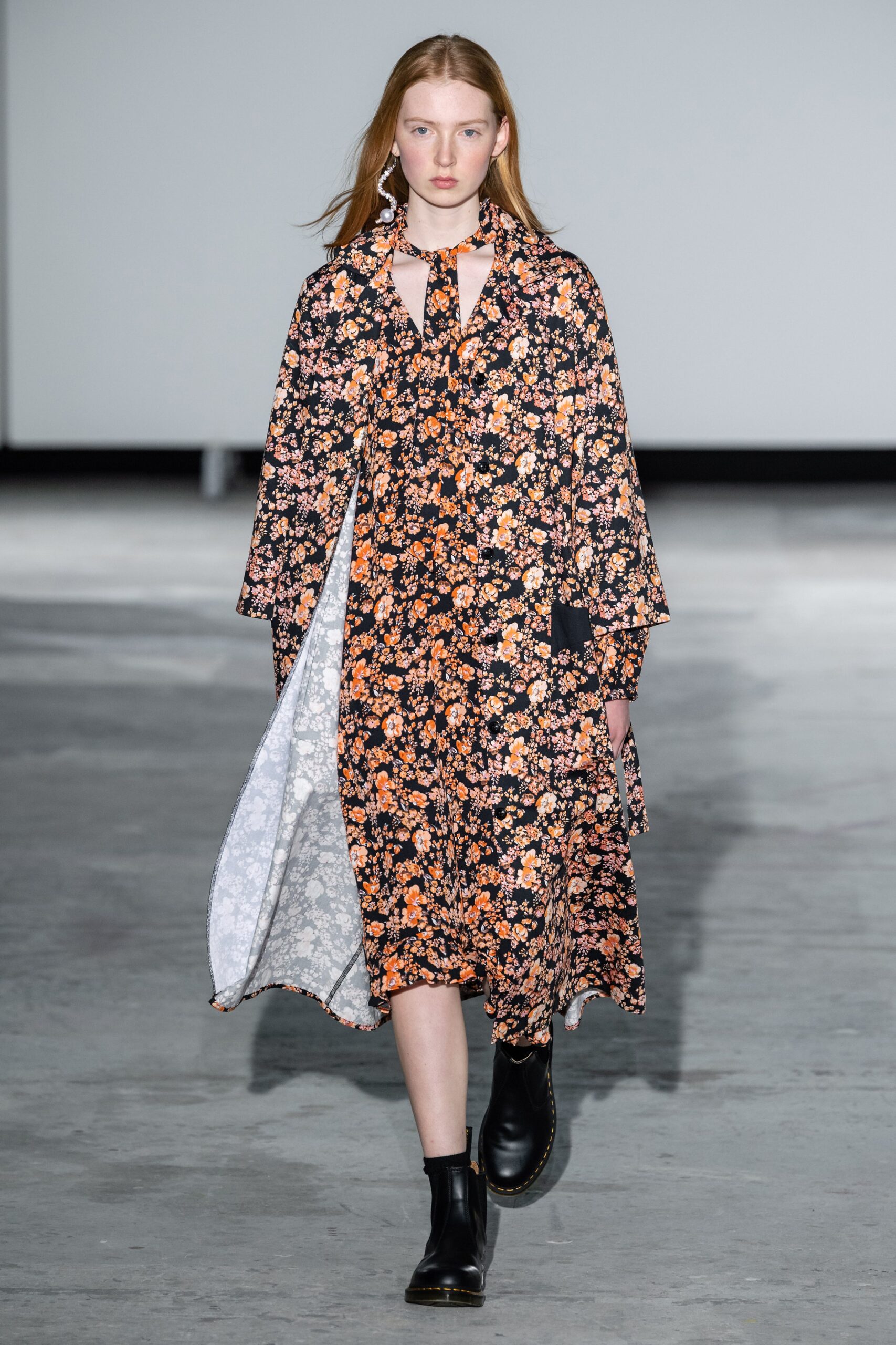 floral relaxed midi dress