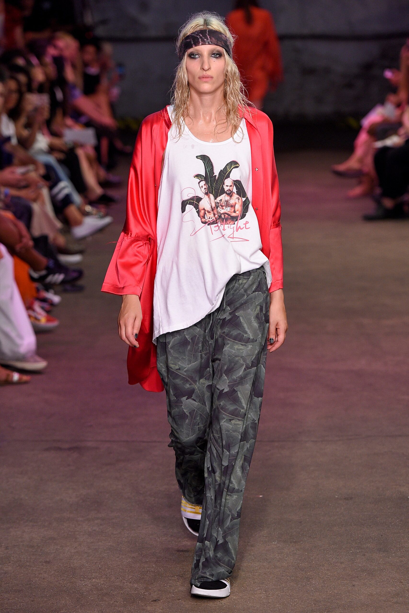 relaxed white shirt with cargo pants