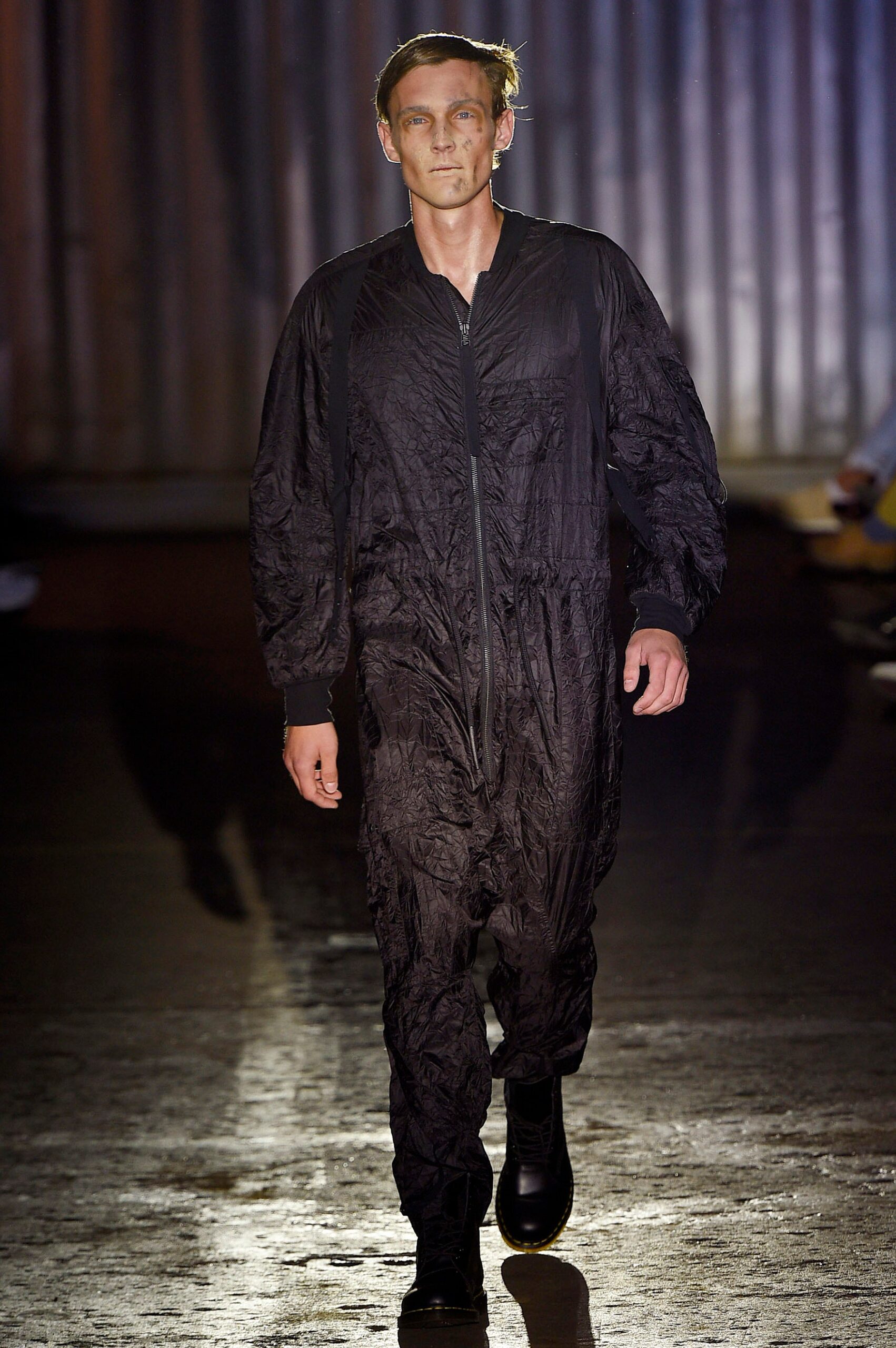 black fitted jumpsuit