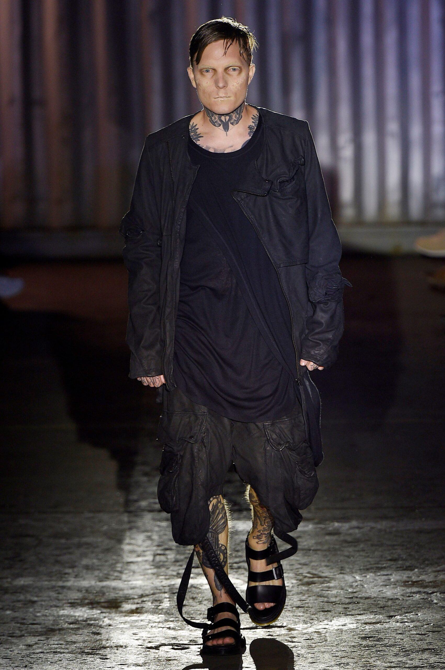 black layered dress with jacket