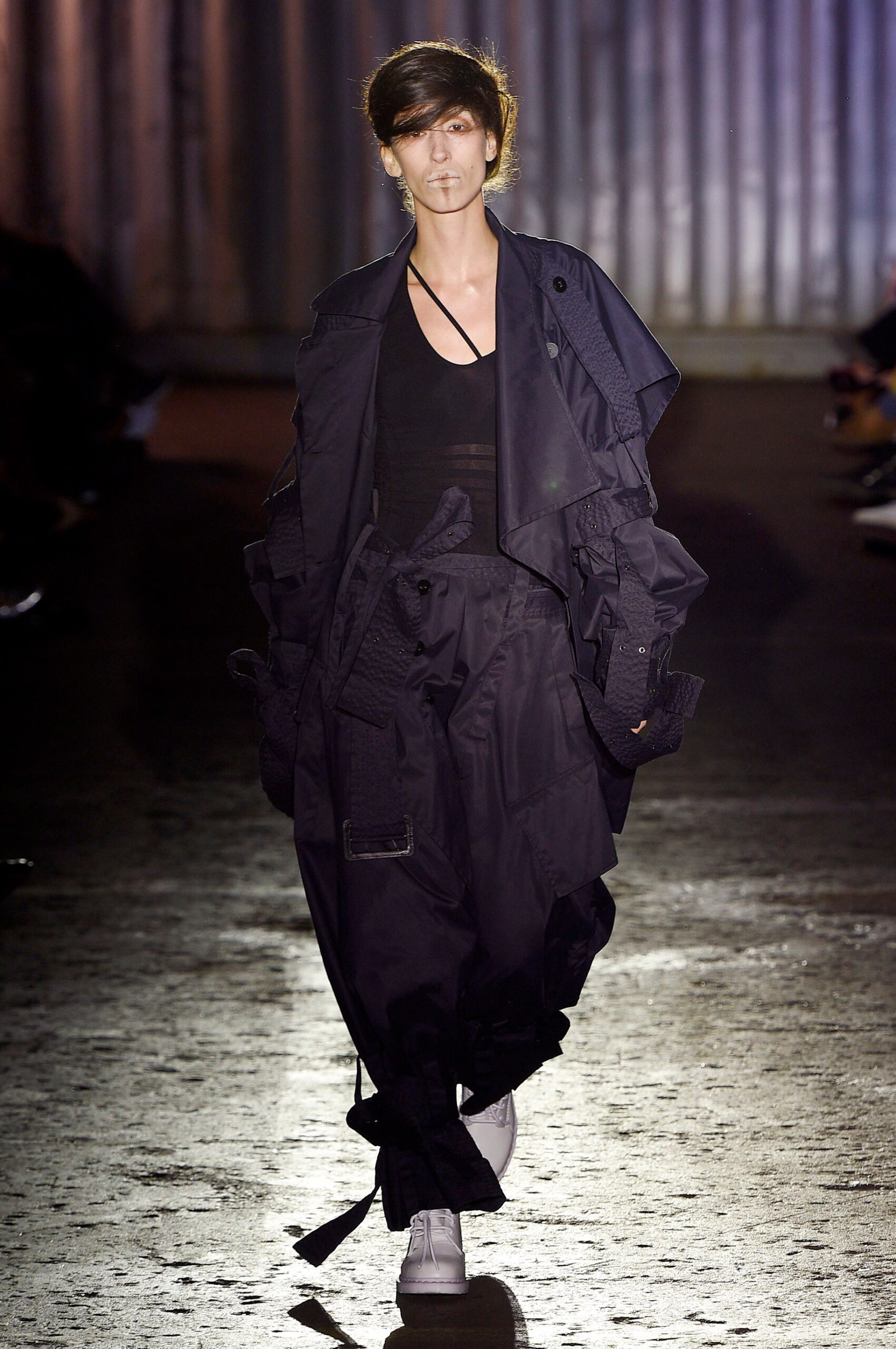black relaxed jacket and pants