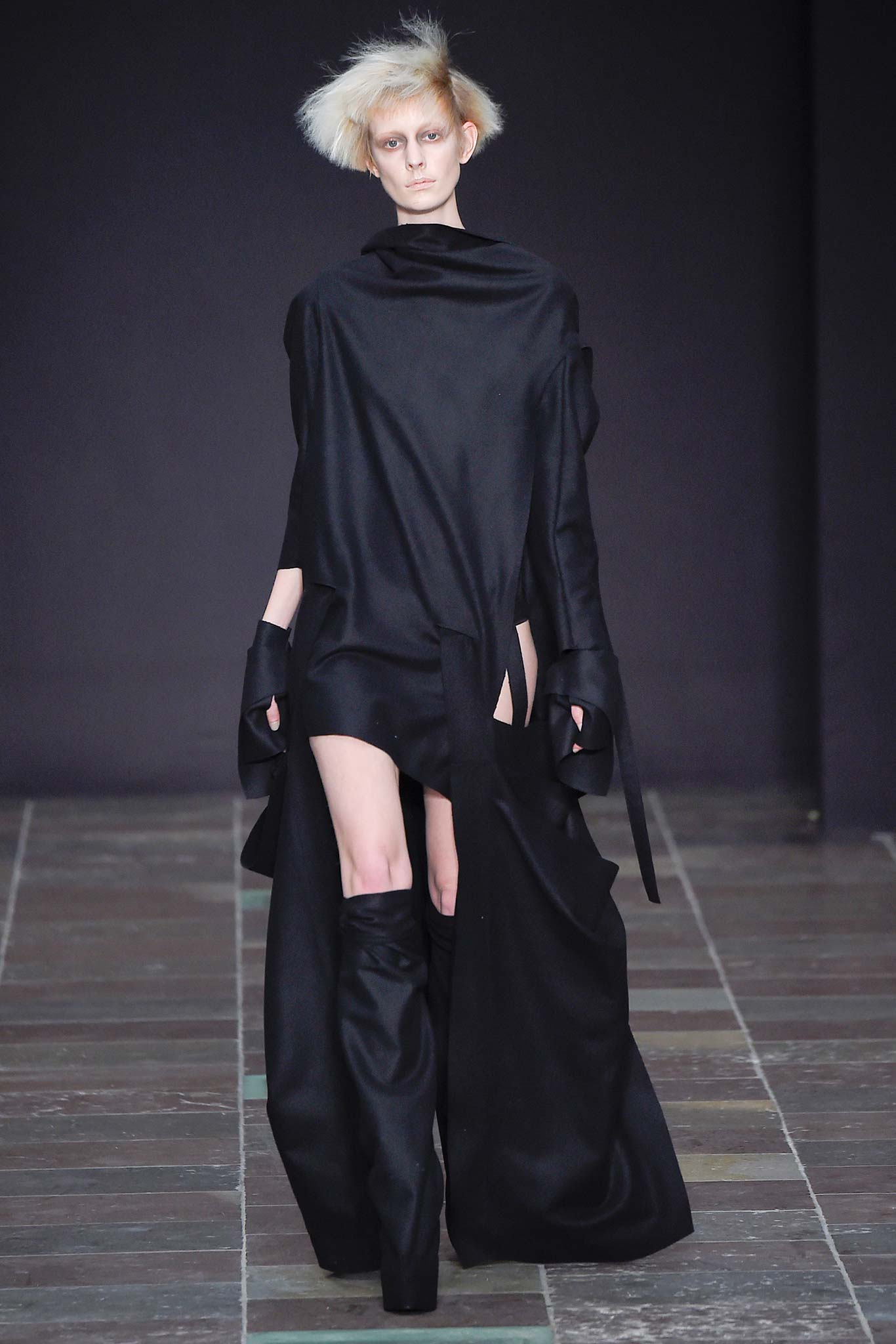 black silk relaxed dress