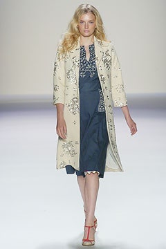 beige cotton long-sleeve collared relaxed embroidered coat
