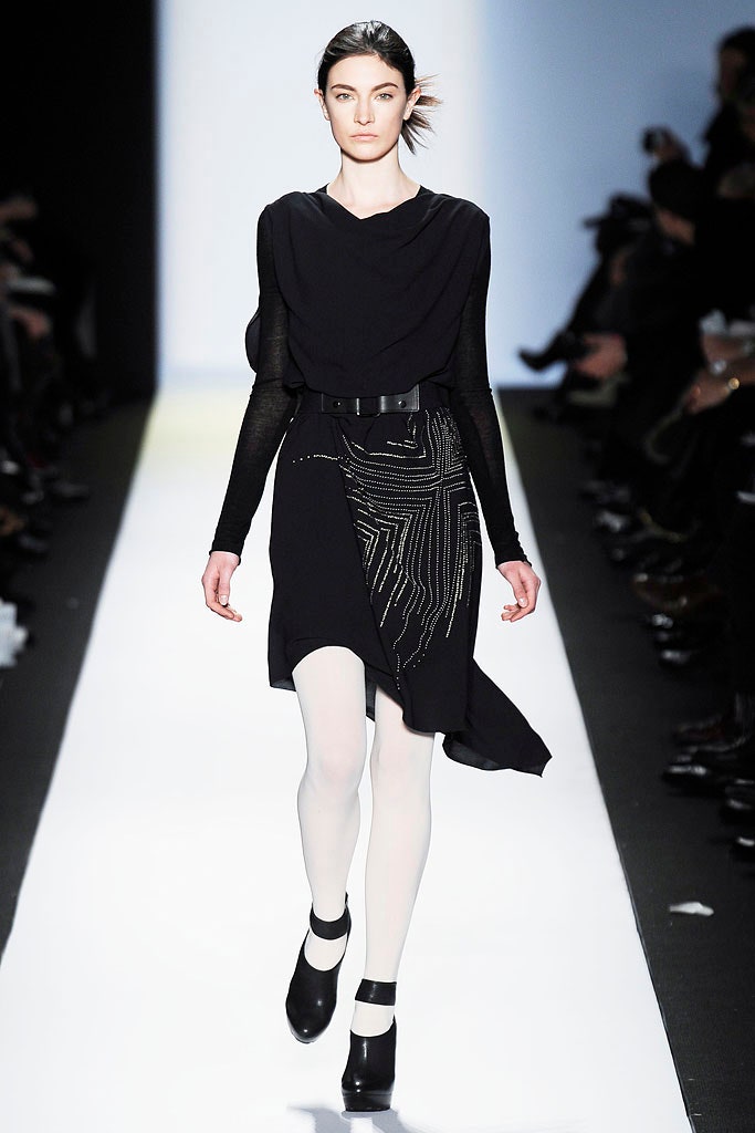 black silk fitted dress