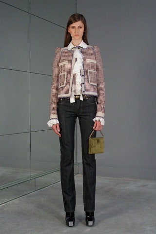pink cotton long-sleeve collared tailored buttoned jacket