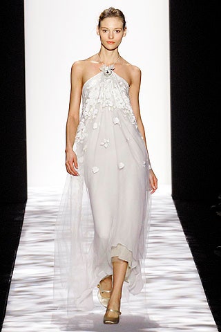 white silk halter dress