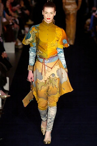 yellow silk printed midi dress