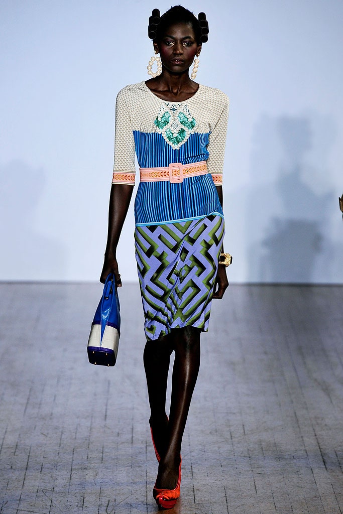 colorful printed midi dress