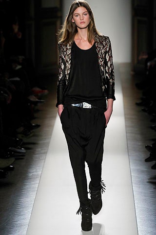 black embroidered leather jacket