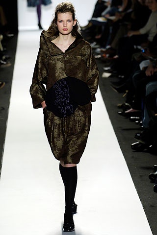 brown silk relaxed dress