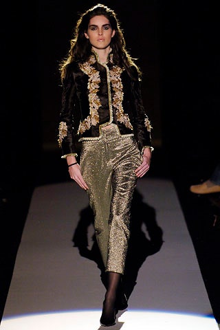 black velvet long-sleeve collared fitted embroidered jacket