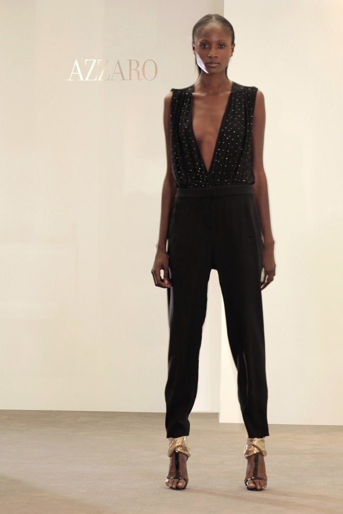 black silk sleeveless jumpsuit