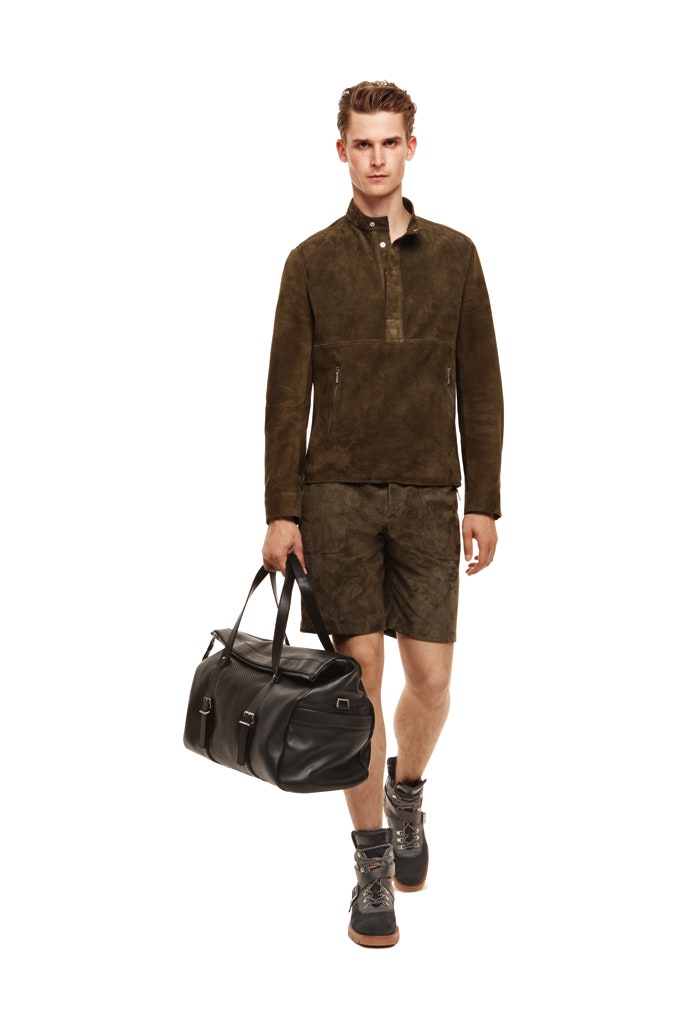 brown suede fitted short shorts