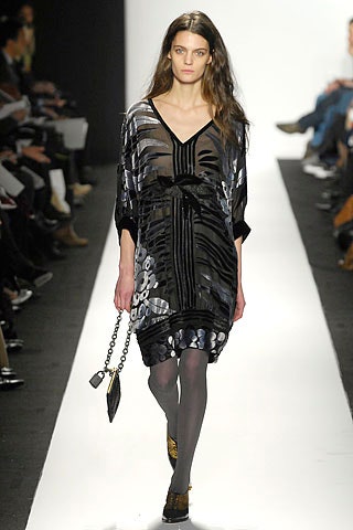 black and gray printed relaxed dress