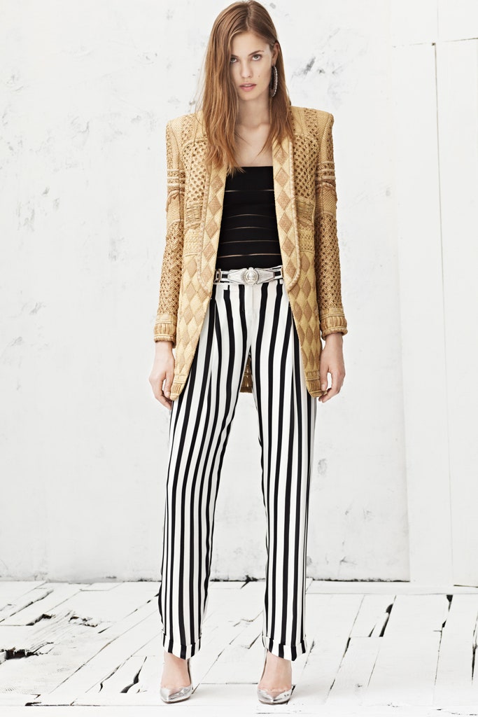gold silk long-sleeve collared tailored embroidered buttoned blazer