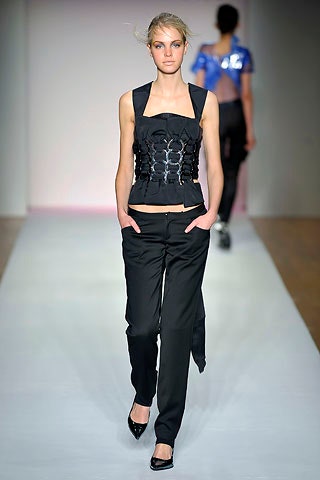 black embellished cropped top