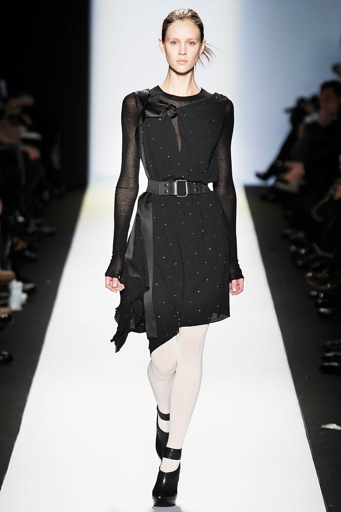 black silk fitted dress