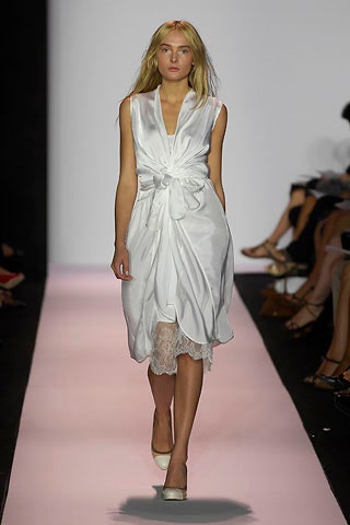 white silk sleeveless dress